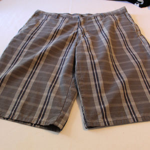 Dickies Shorts Grey with Stripes 38 waist 25 long